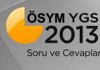 YGS 2013 soru ve cevapları