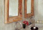 Banyolarda desenli lavabo modası