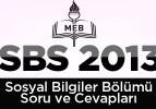SBS 2013 Soru ve cevapları (Sosyal Bilgiler)