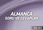 TEOG 2015 - Almanca soru ve cevapları