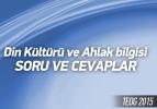 TEOG 2015 - Din kültürü soru ve cevapları