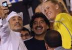 Efsane Maradona'nın Wozniacki heyecanı