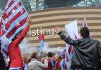 Trabzonspor taraftarından b&uuml;y&uuml;k eylem