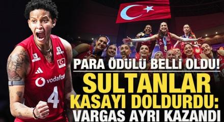 Şampiyonluğun &ouml;d&uuml;l&uuml; belli oldu! Filenin Sultanları kasayı doldurdu: Vargas ayrı kazandı