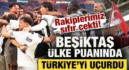Rakiplerimiz  sıfır &ccedil;ekti! Beşiktaş, &uuml;lke puanında T&uuml;rkiye'yi u&ccedil;urdu