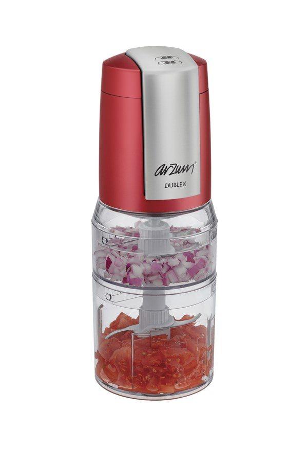 <p><strong>Arzum</strong></p>
<p>Dublex çift hazneli doğrayıcı 500W AR189</p>
<p><strong>114,99 TL</strong></p>