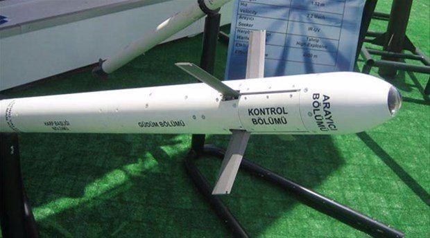<p>Roketsan Cirit Havadan Karaya/ Karadan Karaya Lazer Güdümlü Füze</p>