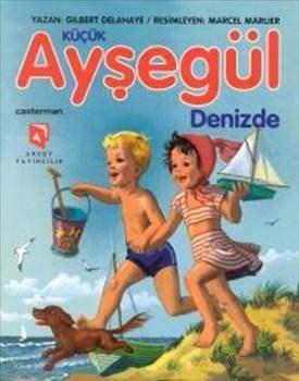 <p><strong>AYŞEGÜL ÇOCUK KİTAPLARI:</strong> Fransız yapımı renkli ve resimli A4 ebatlarında, parlak kalın kâğıda baskılı çocuk kitapları vardı. İçindeki çizimler renkli fotoğraf kalitesinde ve güzelliğinde, hemen her türlü detay düşünülerek hazırlanmış, o günler için oldukça lüks sayılabilecek bu kitaplar, ortalama 16 sayfa civarındaydılar. Türkiye baskılarında Ayşegül adı verilmiş hayalî bir Fransız kız çocuğunun; evde, okulda, piknikte, tatilde, uçakta, köyde, tiyatroda, yaşgününde... şeklinde senaryolaştırılmış serî maceralarını anlatmaktaydı. Bu kızın Fındık adında kahverengi bir köpeği ve hiç de Türkiye şartlarıyla benzerlik taşımayan bir yaşam biçimi vardı. Ailecek bahçeli lüks bir köşkte otururlar, kilisenin bahçesinde oynarlar ve sık sık istakoz yiyip, uzak ülkelere tatile çıkarlardı.</p>
