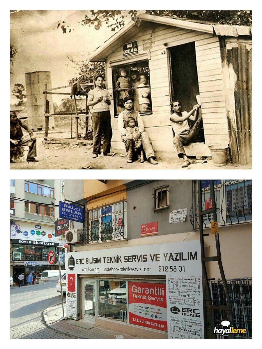 <p>Yaklaşık 80 yıl önce ve günümüzde Mecidiyeköy İmam Feyzullah Sokak.</p>

