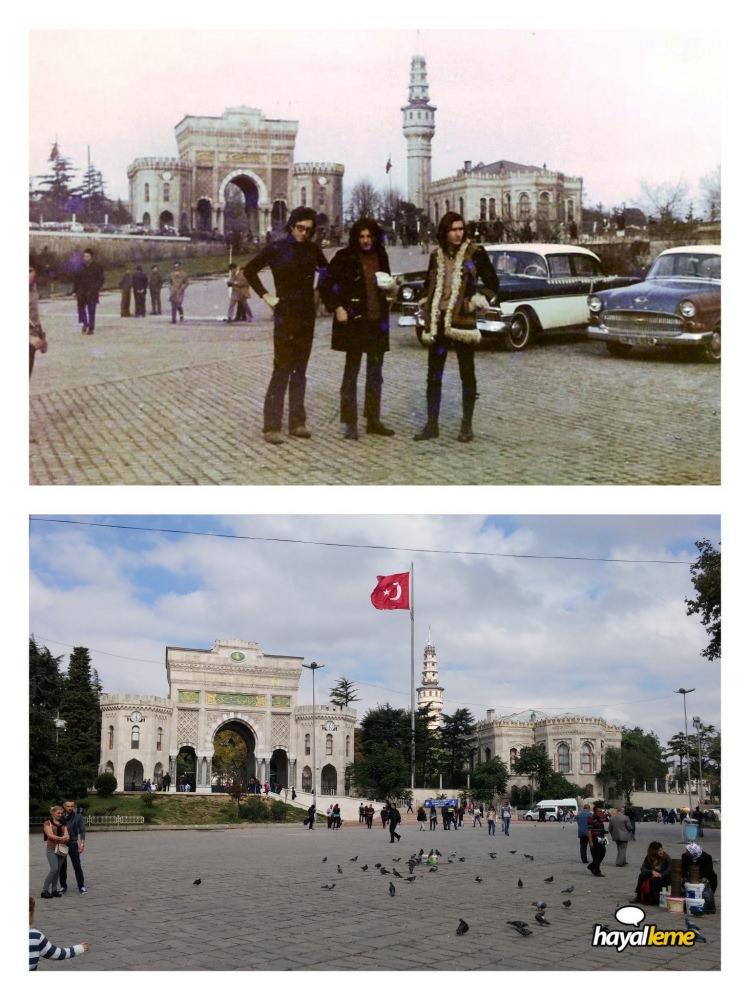 <p>Beyazıt Meydanı. 1970'li yılla</p>
