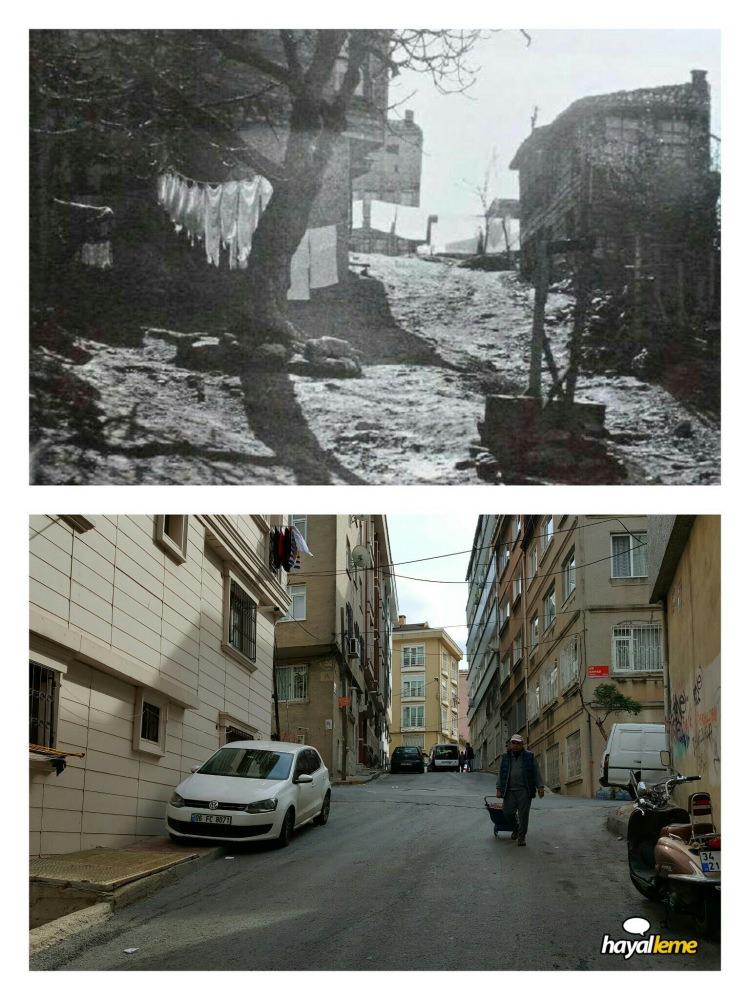 <p>Kurtuluş (Tatavla) Dev Süleyman (Marki Kalfa) Sokak. 90 yıl önce</p>
