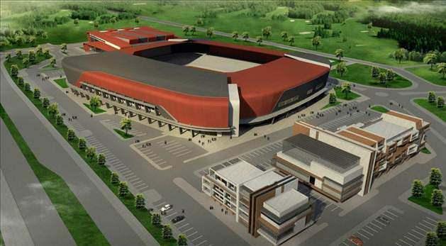 <p>YAPIMI DEVAM EDEN STADYUMLAR</p>
<p>ÇORUM STADYUMU</p>