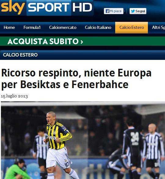 UEFA cezaları d&uuml;nyada manşetlerde