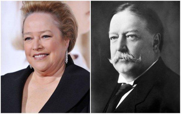 <p>Kathy Bates ve 27'nci ABD Başkanı William Taft</p>
