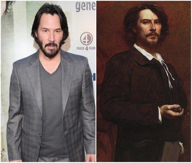 <p>Keanu Reeves ve Fransız oyuncu Paul Mounet</p>
