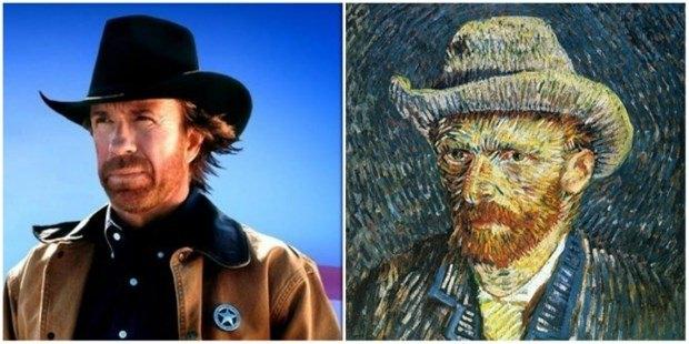 <p>Chuck Norris ve Vincent van Gogh</p>
