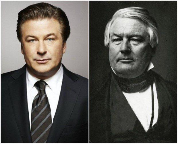 <p>Alec Baldwin ve 13'üncü ABD Başkanı Millard Fillmore</p>
