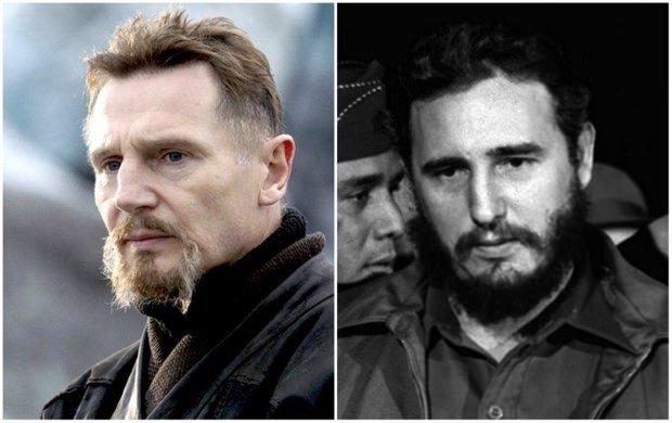 <p>Liam Neeson ve Küba Devrim Lideri Fidel Castro</p>
