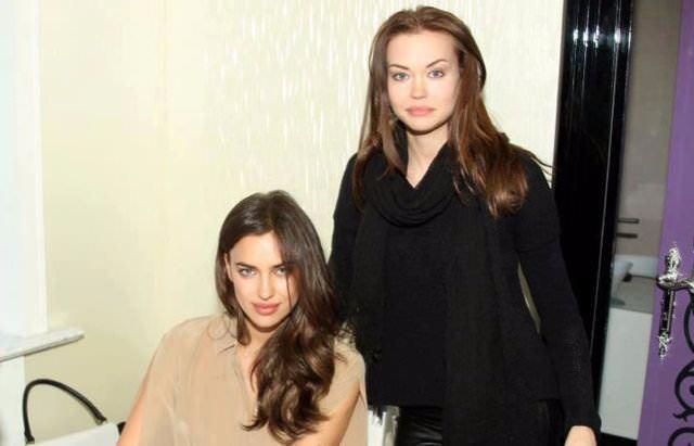 <p>Ünlü manken Irina Shayk ve kardeşi Tatiana Shayk</p>