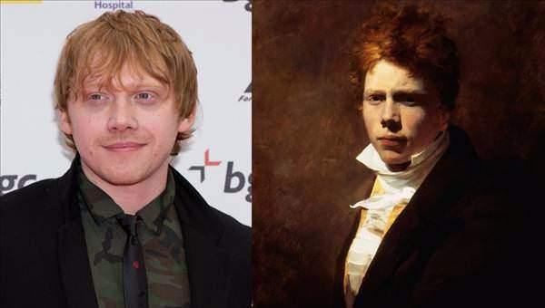 <p>Rupert Grint  ve 19. yy'dan İskoç ressam Sir David Wilke</p>
