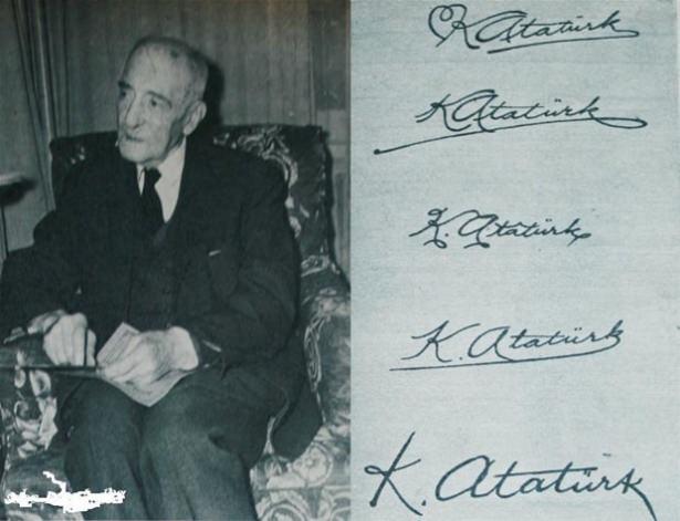 <p>Atatürk'e hediye olarak, Robert Kolej'de hocalık yapan Vahram Çerçiyan'a hazırlatılan imzalar</p>

<p> </p>
