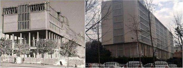 <p>İBB Binası yapıldığı 1950'li yıllar ve günümüz</p>
