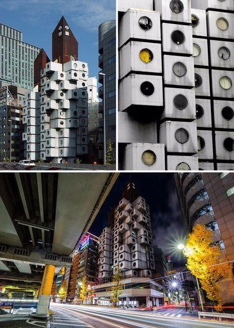 <p>Nakagin Capsule Tower, Japonya</p>
