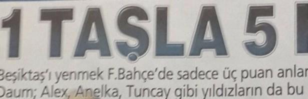 <p>11- Şampiyonluk yolunda çok kritik bir derbiye çıkacak olan Fenerbahçe için galibiyet, 3 puandan çok daha fazlası anlamına geliyormuş. Ancak sarı lacivertliler Pancu'nun performansını hesaba katmayı unutmuşlar.</p>

<p> </p>
