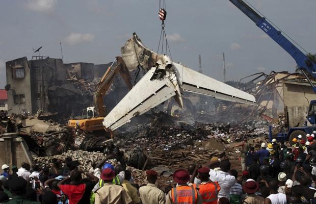 <p><span>3 Haziran 2012- Dana Havayolları'na ait yolcu uçağı, Nijerya'nın en büyük kenti Lagos yakınında düştü, uçaktaki 153 kişi hayatını kaybetti.</span></p>