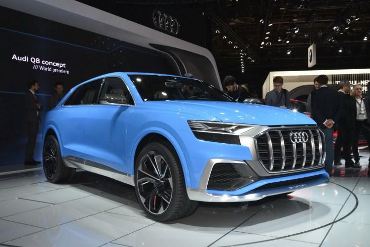 <p><span style="color:#FFA07A"><strong>KONSEPTLER</strong></span></p>
<p>Audi Q8 Concept</p>
<p>Üretilip üretilmeyeceği kesin olmasa da, bu dişli ve iri şey seri üretime oldukça yakın duruyor.</p>
