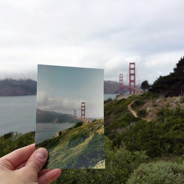<p>3 yıl boyunca ABD'nin onlarca eyaletini ziyaret eden amatör fotoğrafçı Christian Carollo, bu ziyaretlerini ilginç bir proje kapsamında kişisel Instagram hesabı üzerinden yayınladı.</p>

<p><br />
Golden Gate Köprüsü - Kaliforniya</p>
