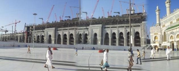 <p><strong>KABE'DE YAPILAN YENİ MESCİDİN DIŞ GÖRÜNÜŞÜ</strong></p>
