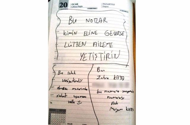 <p>Kaya'nın yazdıkları anne ve babasına okundu.</p>
<p> </p>