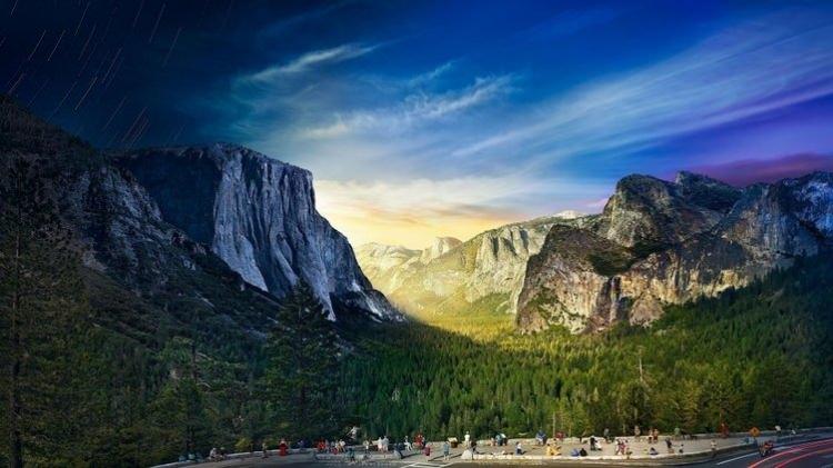 <p>Yosemite Doğa Parkı'nda, fotoğrafçı Stephen Wilkes, 26 saatte 1036 tane fotoğraf çekmiş ve ortaya bu hayret verici gece-gündüz kombinasyonu çıkmış.</p>

<p>STEPHEN WILKES</p>
