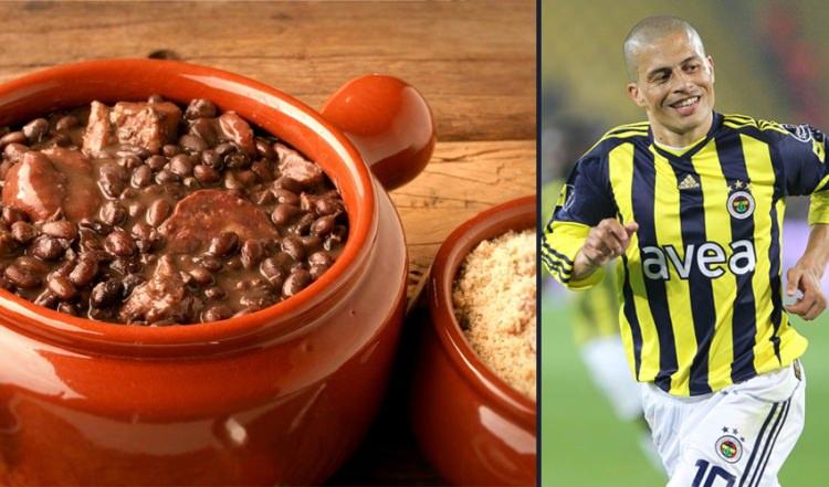 <p>Alex de Souza - Feijoada</p>

<p>Fenerbahçe tarihine adını altın harflerle yazdıran Alex de Souza ise ülkesinin geleneksel yemeklerinden 'Feijoada' yemeden bir haftayı geçirmiyor. Siyah fasulye ve etten yapılan güveç, birçok Brezilyalının vazgeçilmezi.</p>
