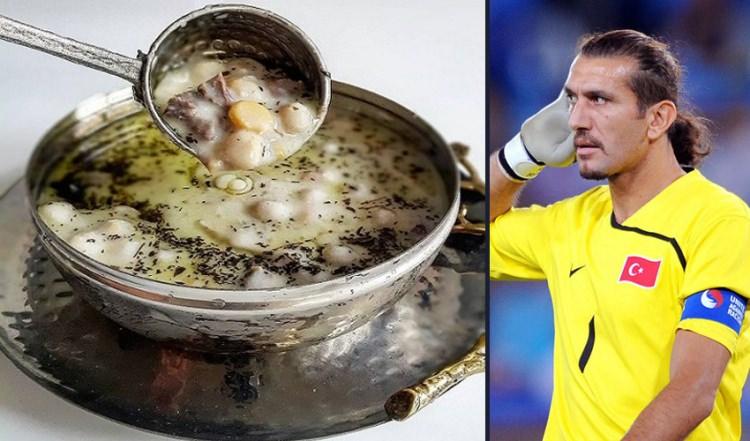 <p>Rüştü Reçber - Yuvalama<br />
<br />
Uzun yıllar Türk Milli Takımı ve Fenerbahçe'nin kalesini koruyan ve kariyerine Beşiktaş'ta nokta koyan Rüştü Reçber ise yuvalama yemeğinin düşkünü.</p>
