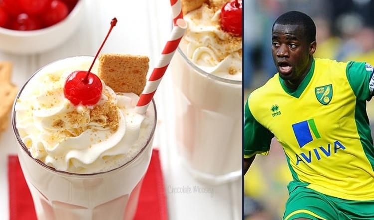 <p>Sébastien Bassong - Milkshake<br />
<br />
Norwich City'nin Fransız defans oyuncusu Sébastien Bassong, keçi sütü milkshake seviyor.</p>
