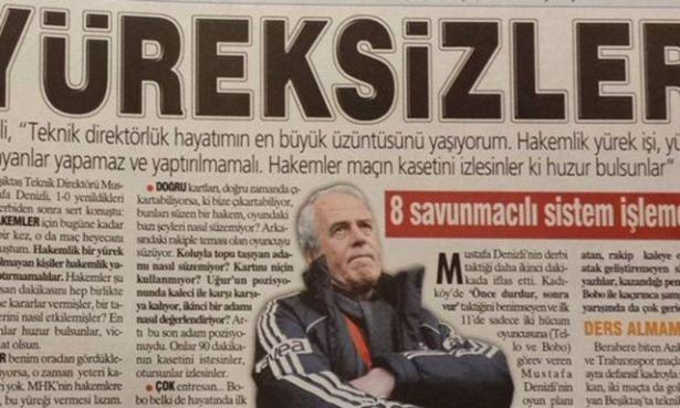 <p>18- Mustafa Denizli 1-0'lık yenilgi sonrasında öylesine sinirlenmiş ki hakemlere cümleler biraz hakaret boyutuna ulaşmış. Söylediklerinde haksız değilmiş ama onun gibi bir tecrübeye bu üslup yakışmamış.</p>

<p> </p>
