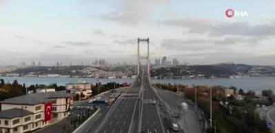 15 Temmuz Şehitler K&ouml;pr&uuml;s&uuml;, kısıtlamanın 2&rsquo;inci g&uuml;n&uuml;nde sessizliğini korudu