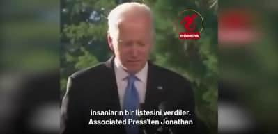 Biden'ın basın toplantısında ilgin&ccedil; anlar! &Ouml;nce azarladı sonra &ouml;z&uuml;r diledi