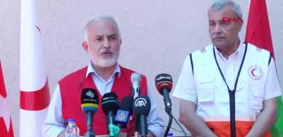 Kızılay Genel Başkanı Dr. Kınık, Gazze&rsquo;nin en b&uuml;y&uuml;k insani yardım lojistik merkezini a&ccedil;tı