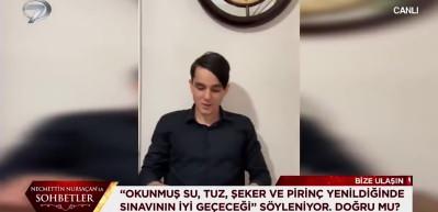 Necmettin Nursaçan'dan sınavda başarı için okunacak dua!