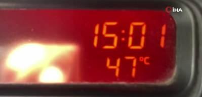 Termometreler 47 dereceyi g&ouml;sterince ilgin&ccedil; g&ouml;r&uuml;nt&uuml;ler ortaya &ccedil;ıktı