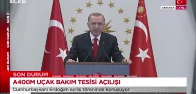Dev nakliye u&ccedil;aklarına yeni tesis! Başkan Erdoğan'dan &ouml;nemli a&ccedil;ıklamalar