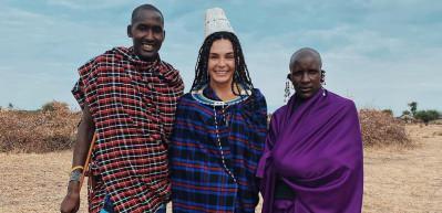 Afrika'da tatil yapan Ebru Şahin'den eğlenceli paylaşımlar!