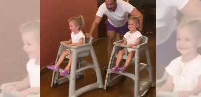 Anıl Altan'dan ikiz kızlarıyla eğlenceli anlar