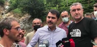 Bakan Kurum: Sel felaketinin yaralarını bir an &ouml;nce saracağız