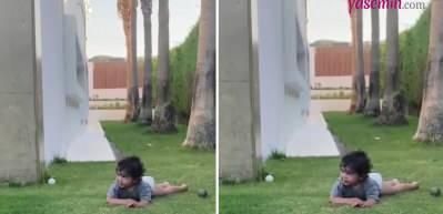 Berfu Yenenler'den oğlu Kuzey'le komik paylaşım!