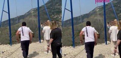 Rusya'da iki kadın uçurumun kenarındaki salıncaktan düştü!