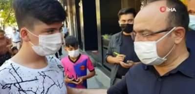 11 yaşındaki &ccedil;ocuk davet etti, Vali Yırık icabet etti